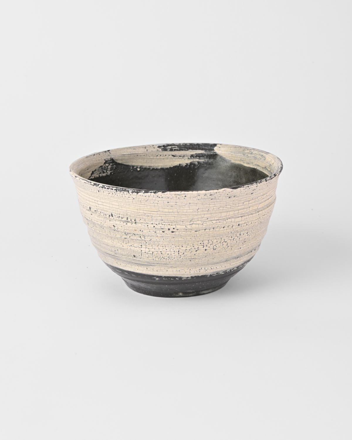 尾形アツシ / 黒地刷毛目植木鉢 Large A – rurbanism