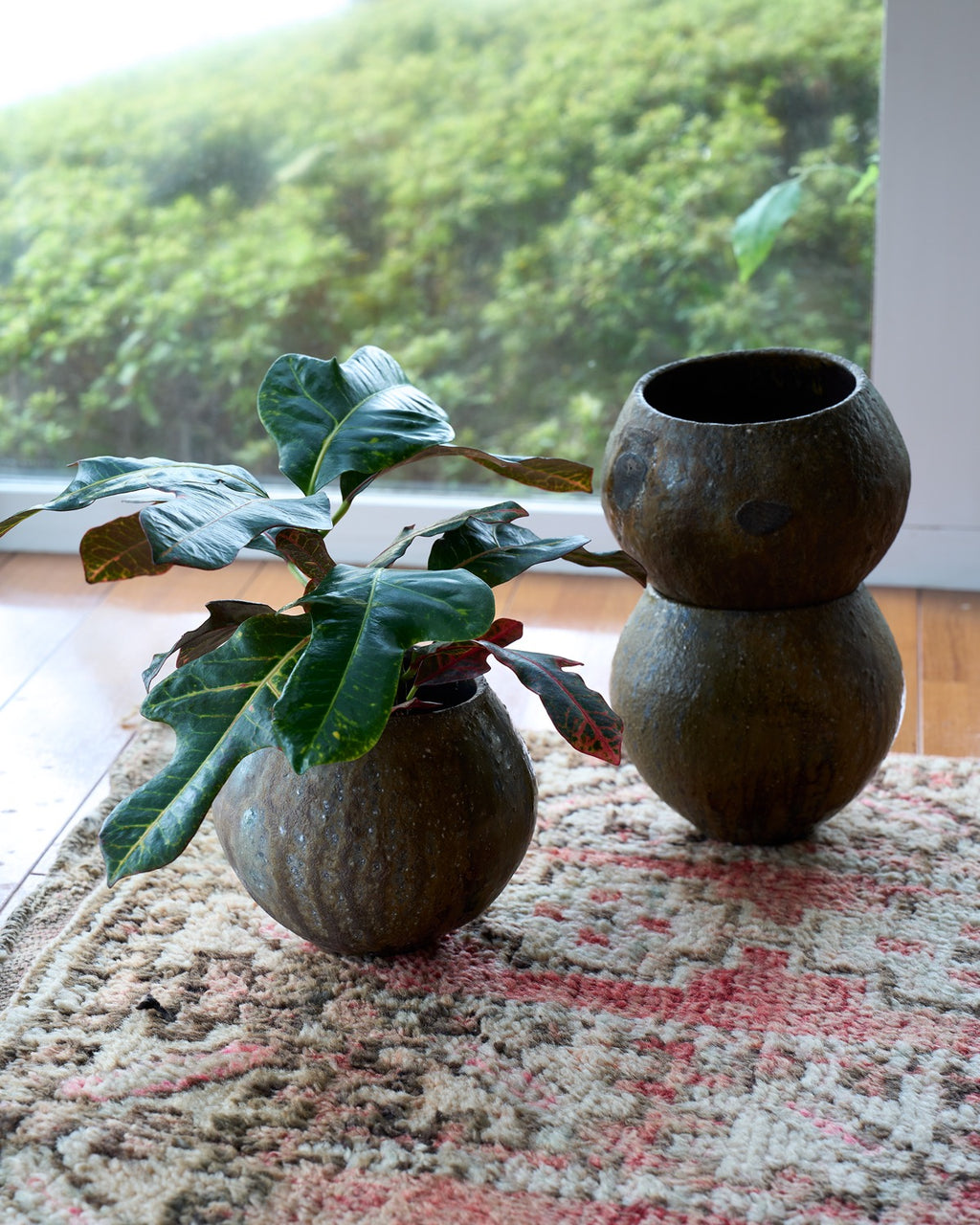 八田亨 / 自然釉植木鉢 B