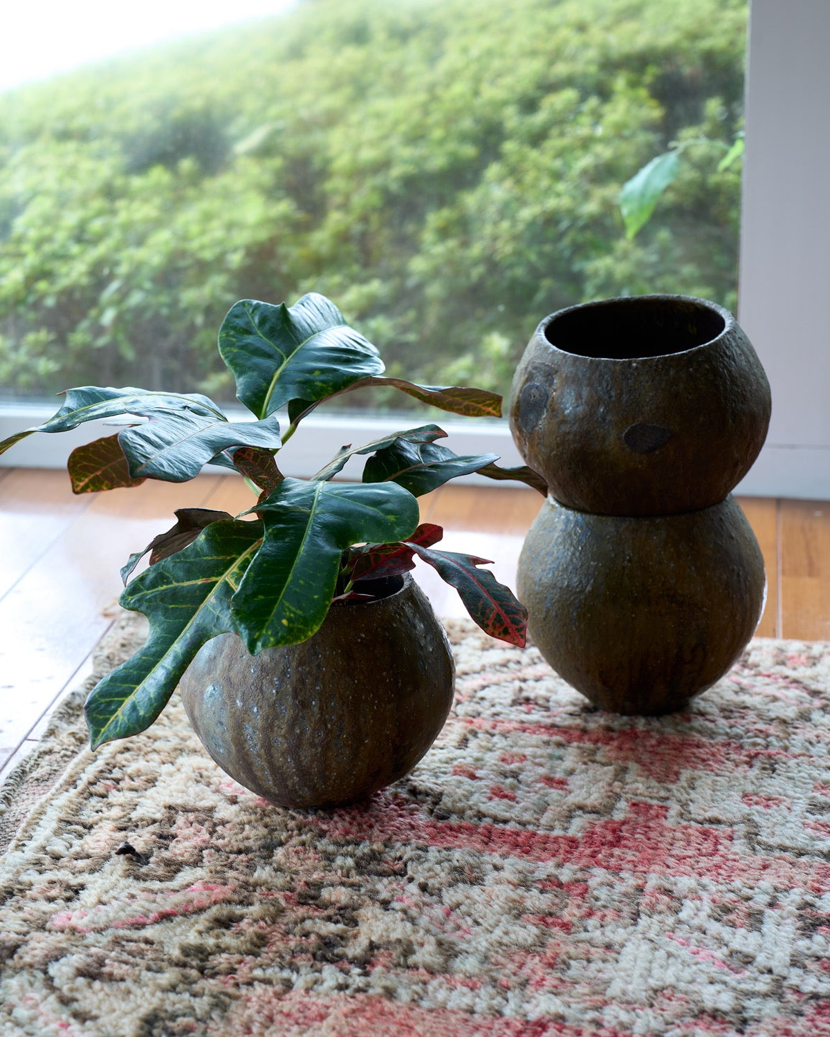 八田亨 / 自然釉植木鉢 C