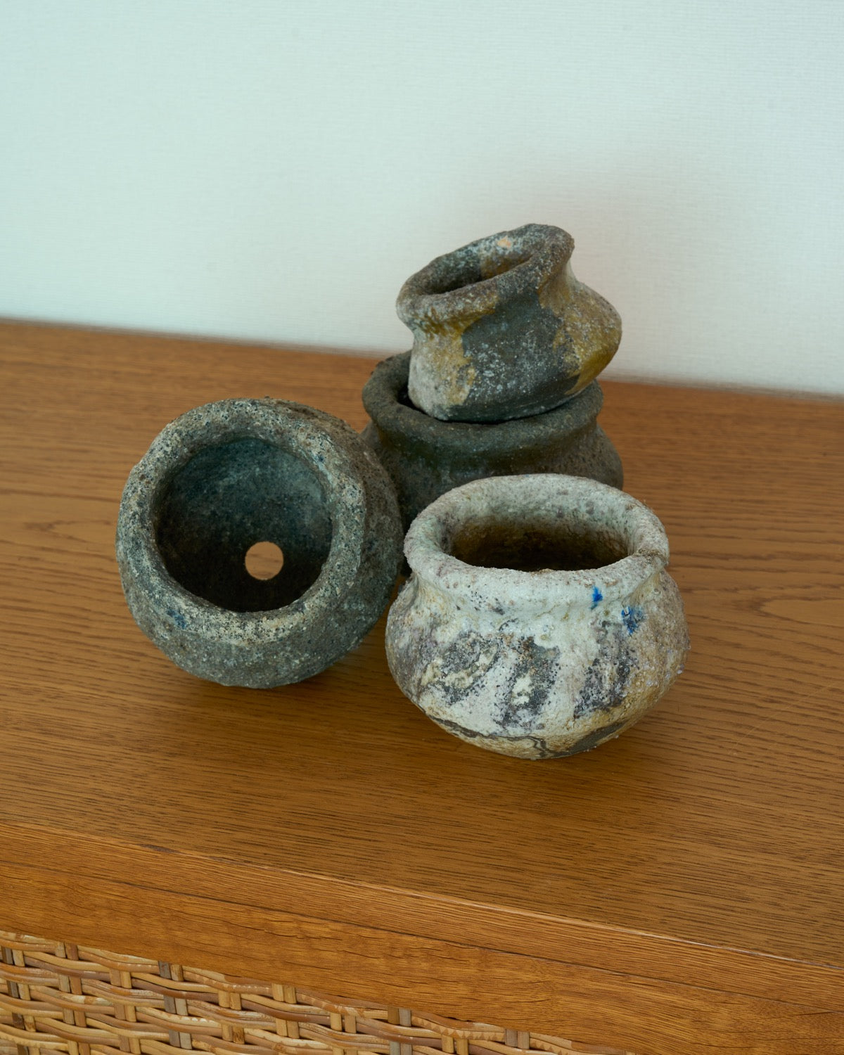 田宮亜紀 / 灰被壺植木鉢 Small D