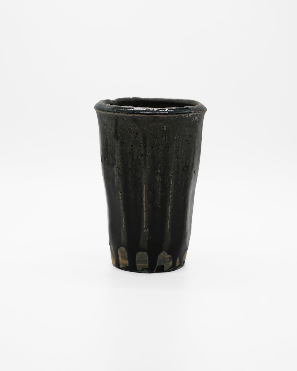 小野象平 / 黒化粧植木鉢 Medium D