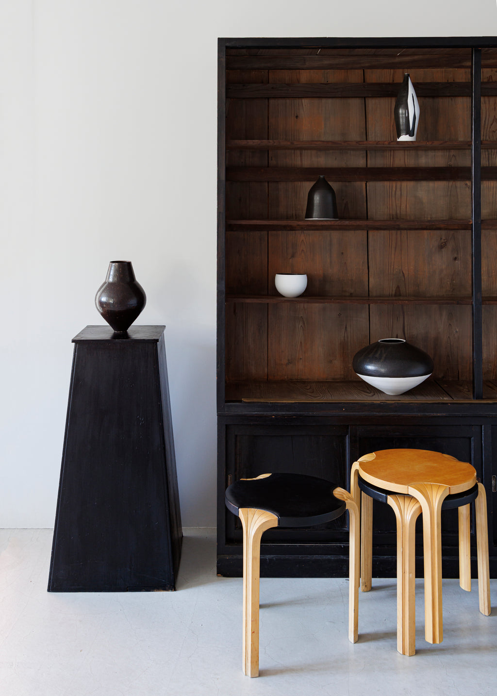 Alvar Aalto / X600 Stool Leather 1960s B