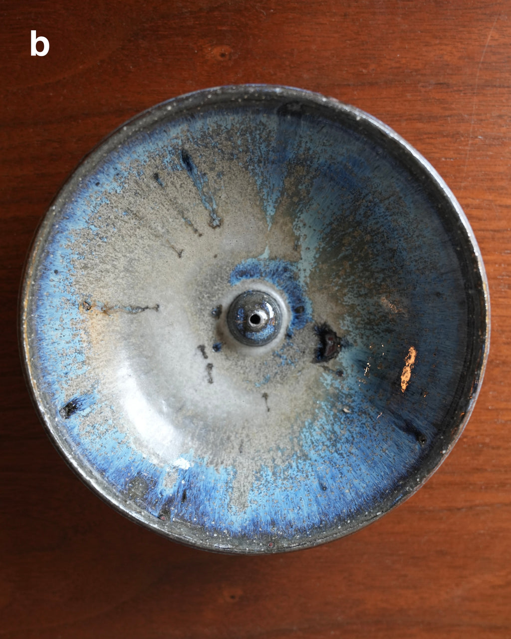 小野象平 / 青灰釉 香皿 Large