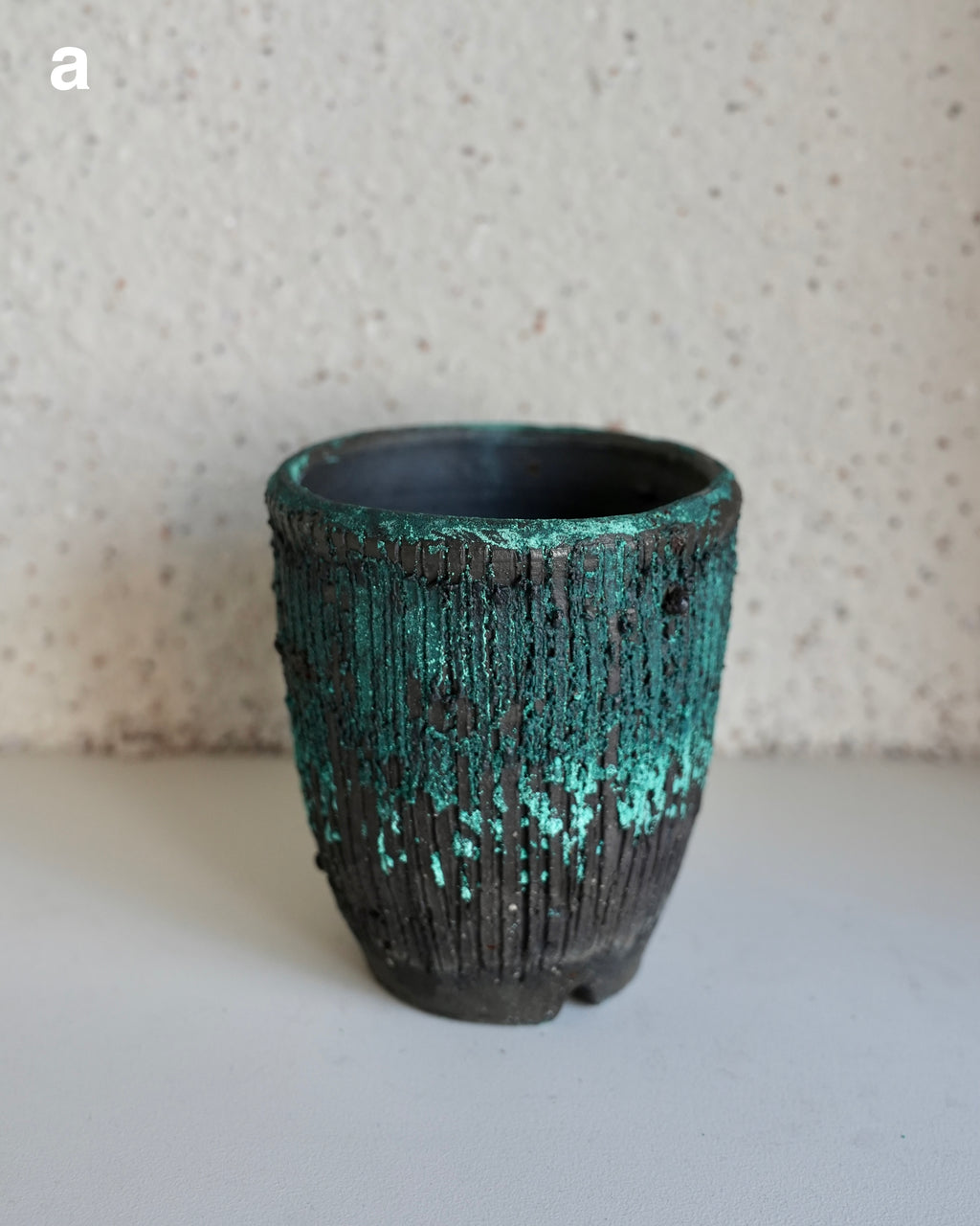 小野象平 / 錆釉薬 植木鉢 Small-Long
