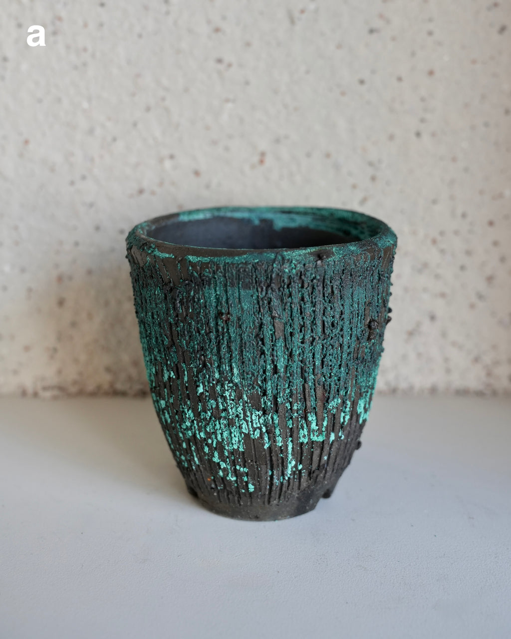 小野象平 / 錆釉薬 植木鉢 Small-Long