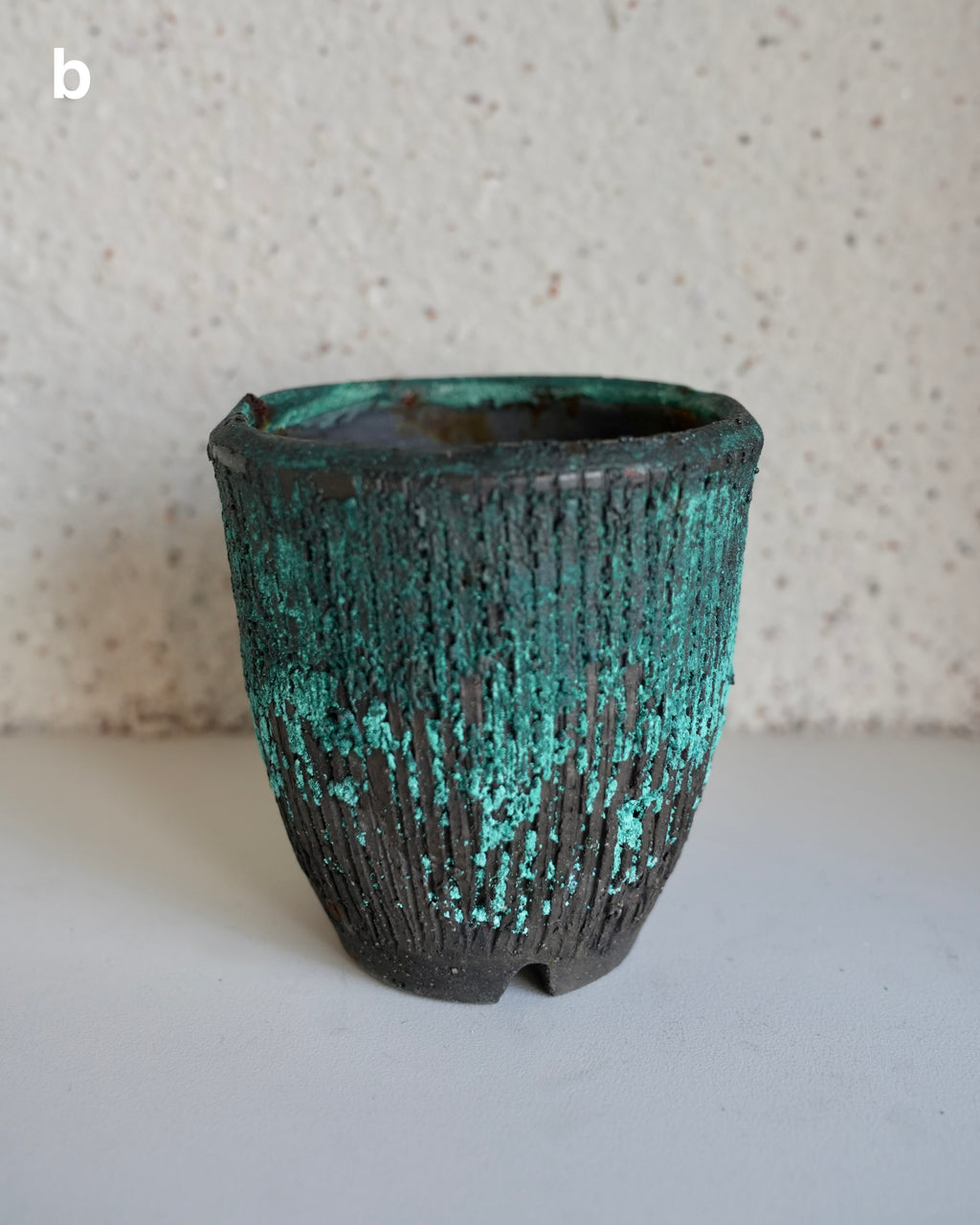 小野象平 / 錆釉薬 植木鉢 Small-Long
