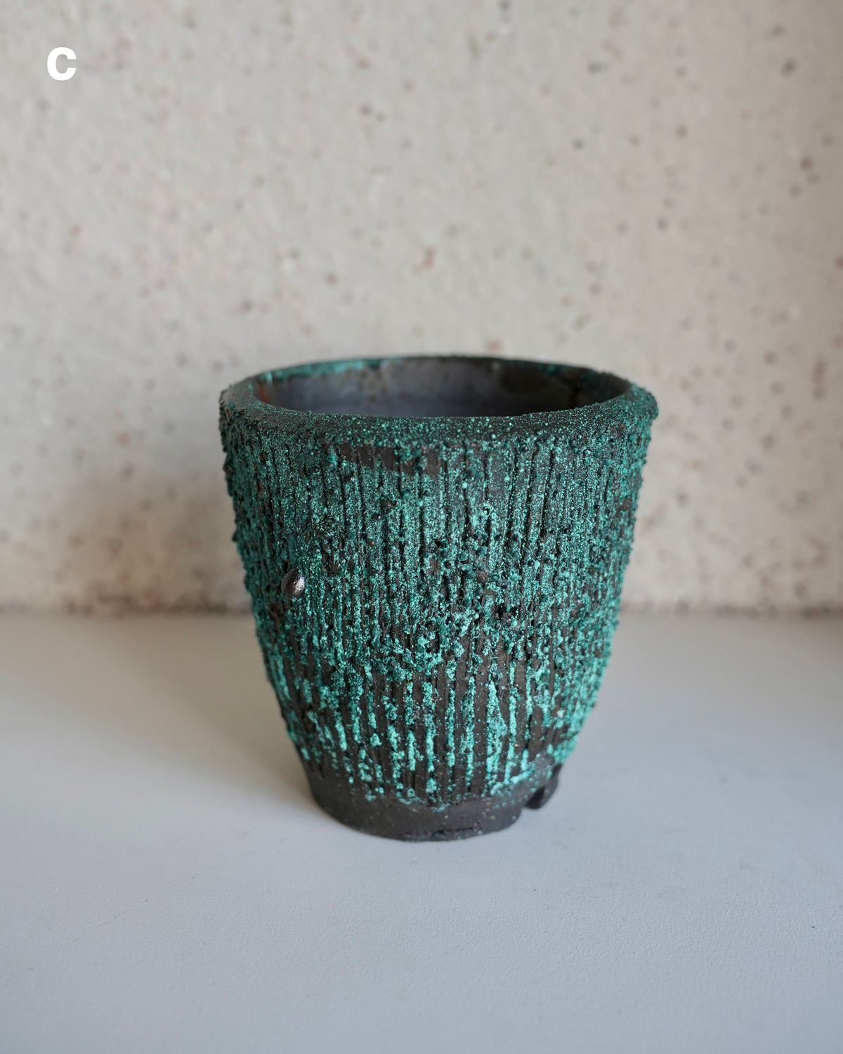 小野象平 / 錆釉薬 植木鉢 Small-Long