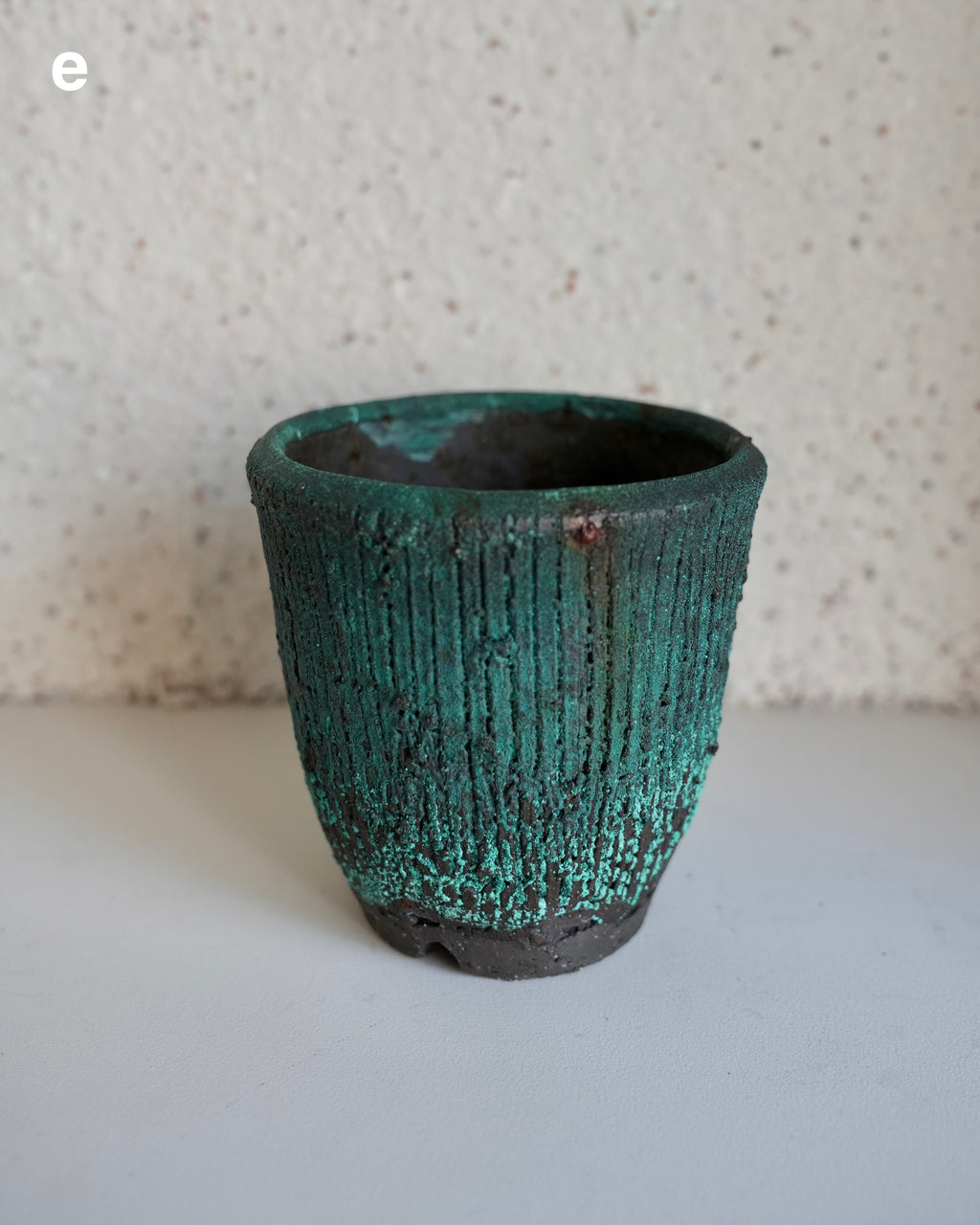 小野象平 / 錆釉薬 植木鉢 Small-Long