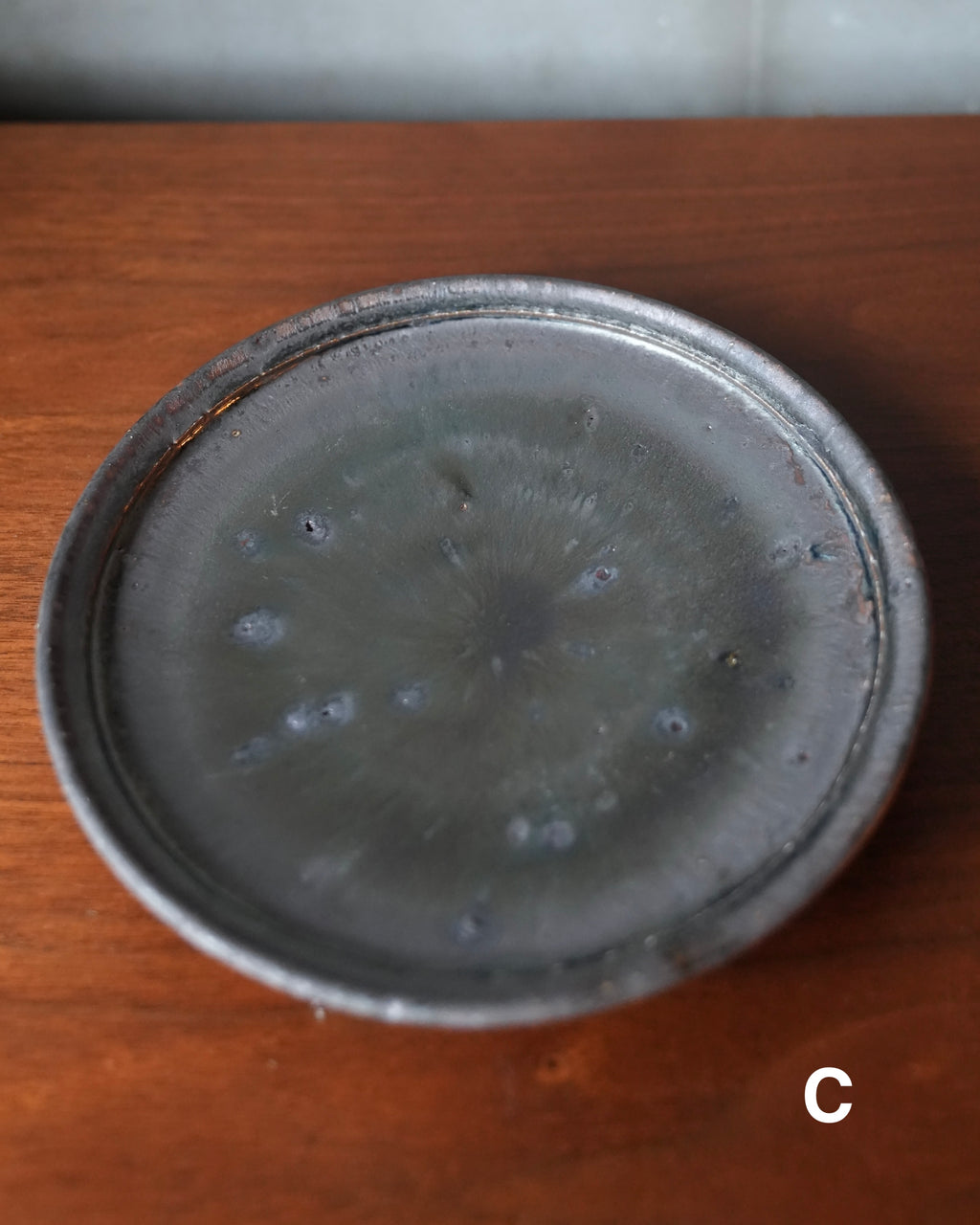 Shohei Ono / “Black Shino” Rimmed Plate