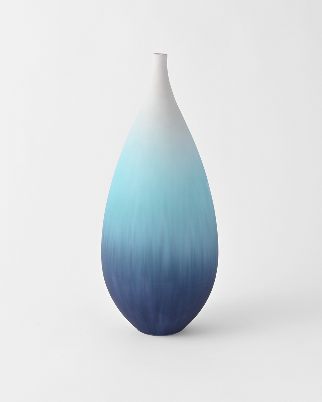 岩崎龍二 / 半磁器土花器 A / Lt.Blue/Blue