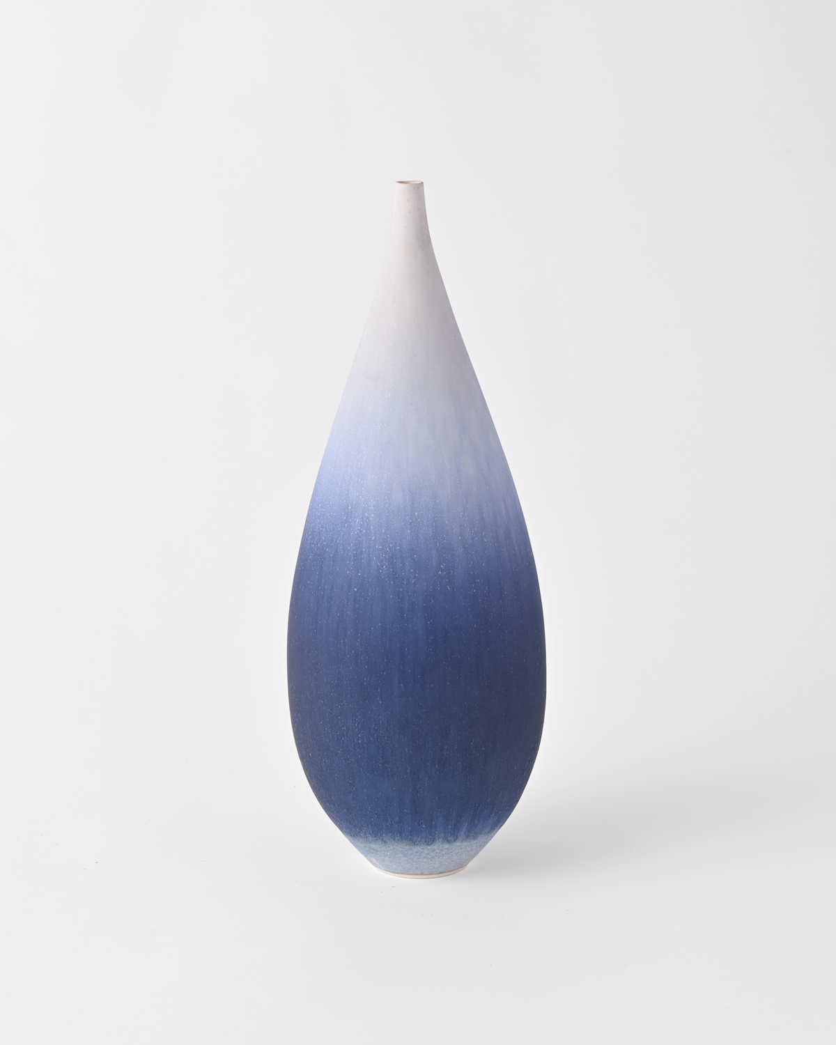 岩崎龍二 / 半磁器土花器 B / Blue