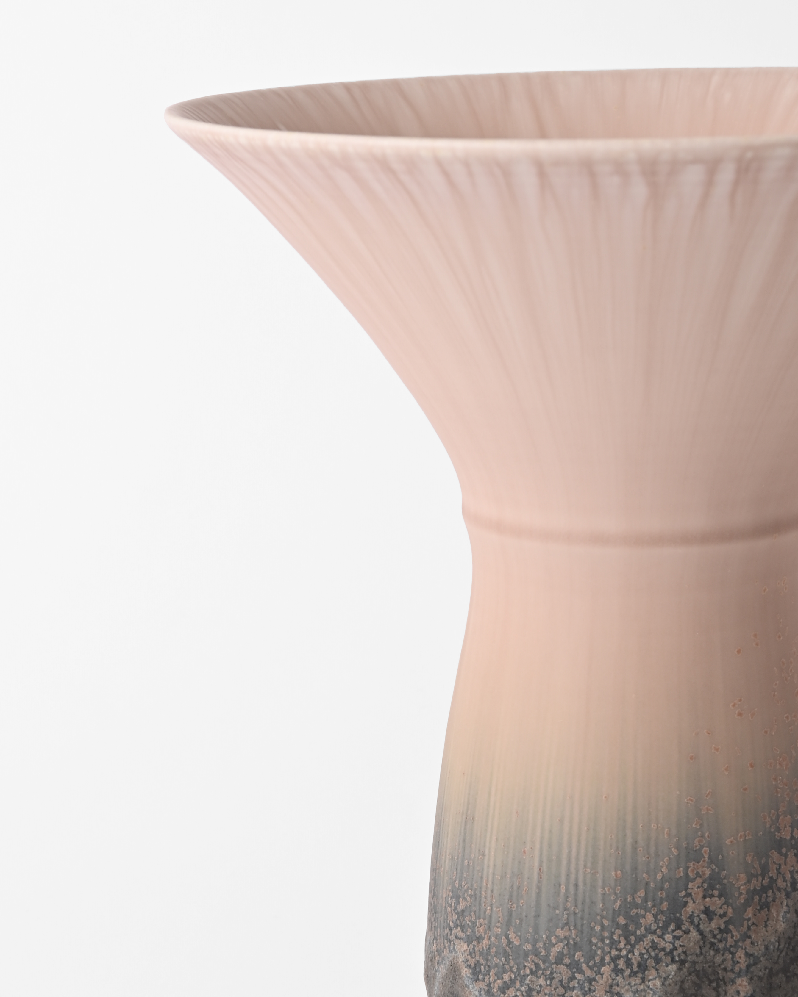 Ryuji Iwasaki / Flower vase / Shuttle / Blue Grey C