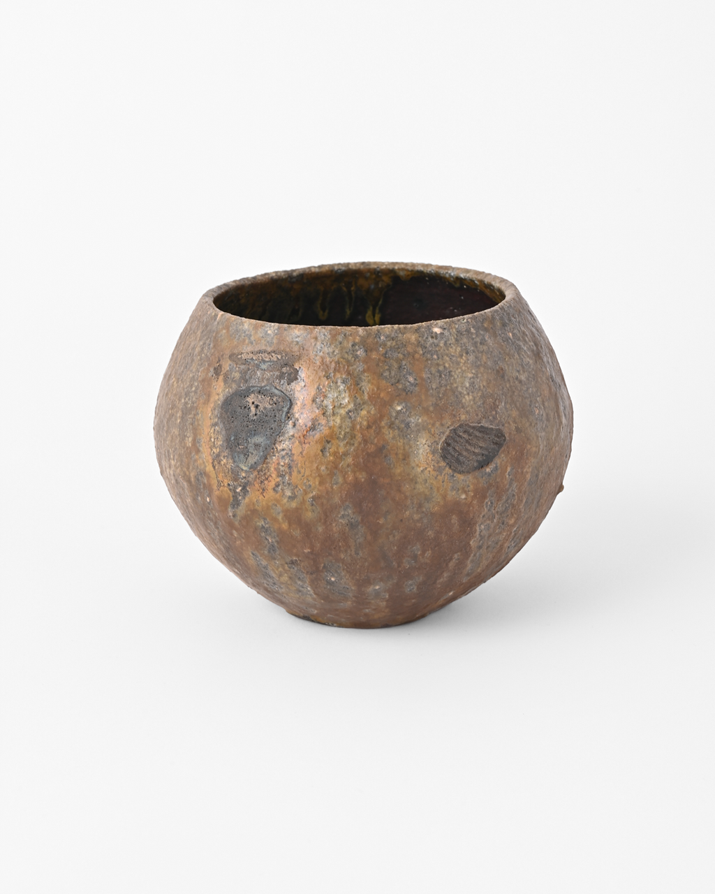 八田亨 / 自然釉植木鉢 A