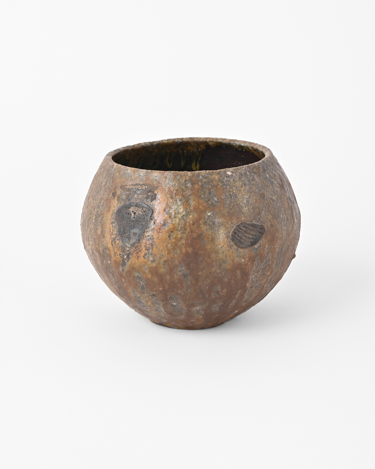 八田亨 / 自然釉植木鉢 A