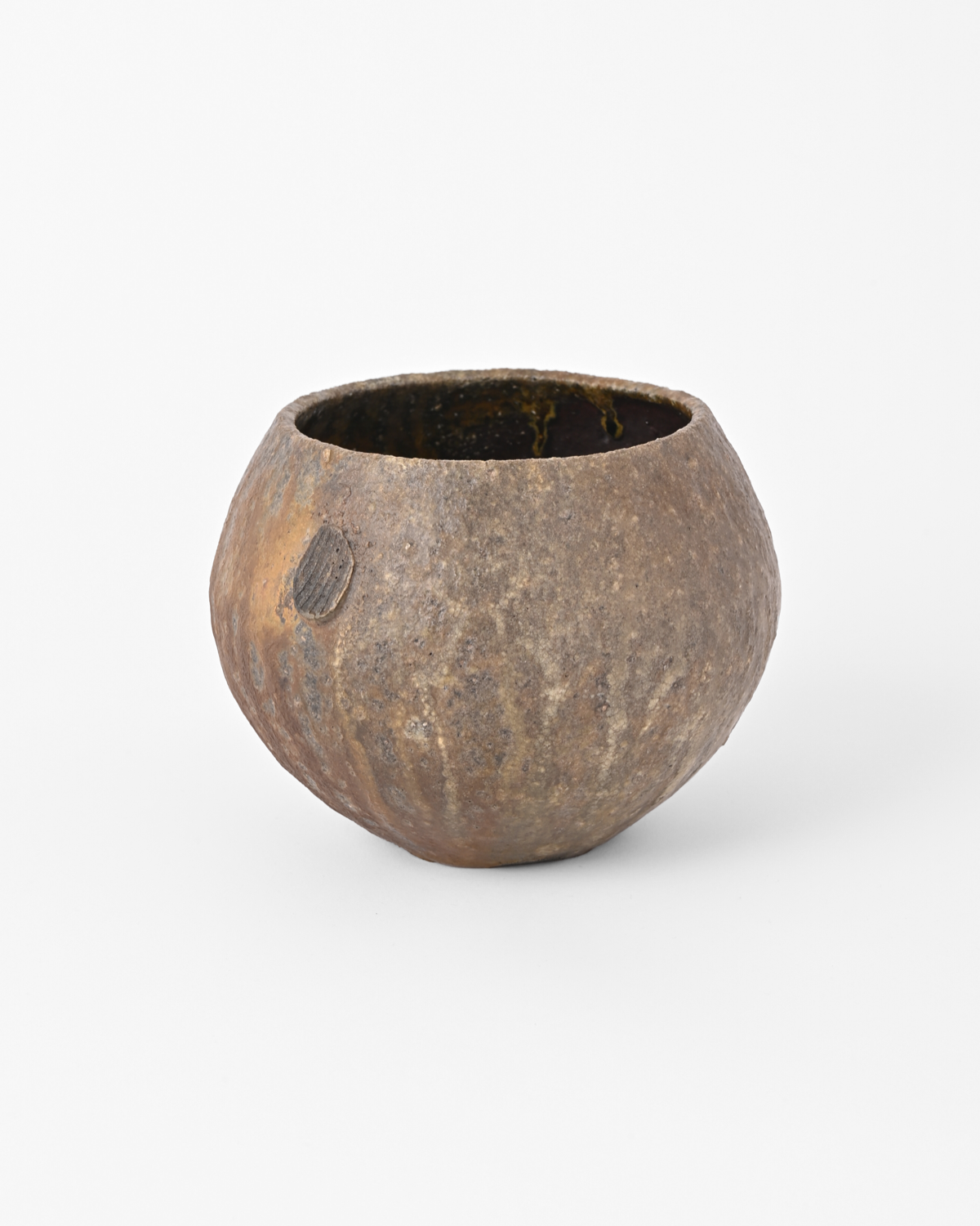八田亨 / 自然釉植木鉢 A