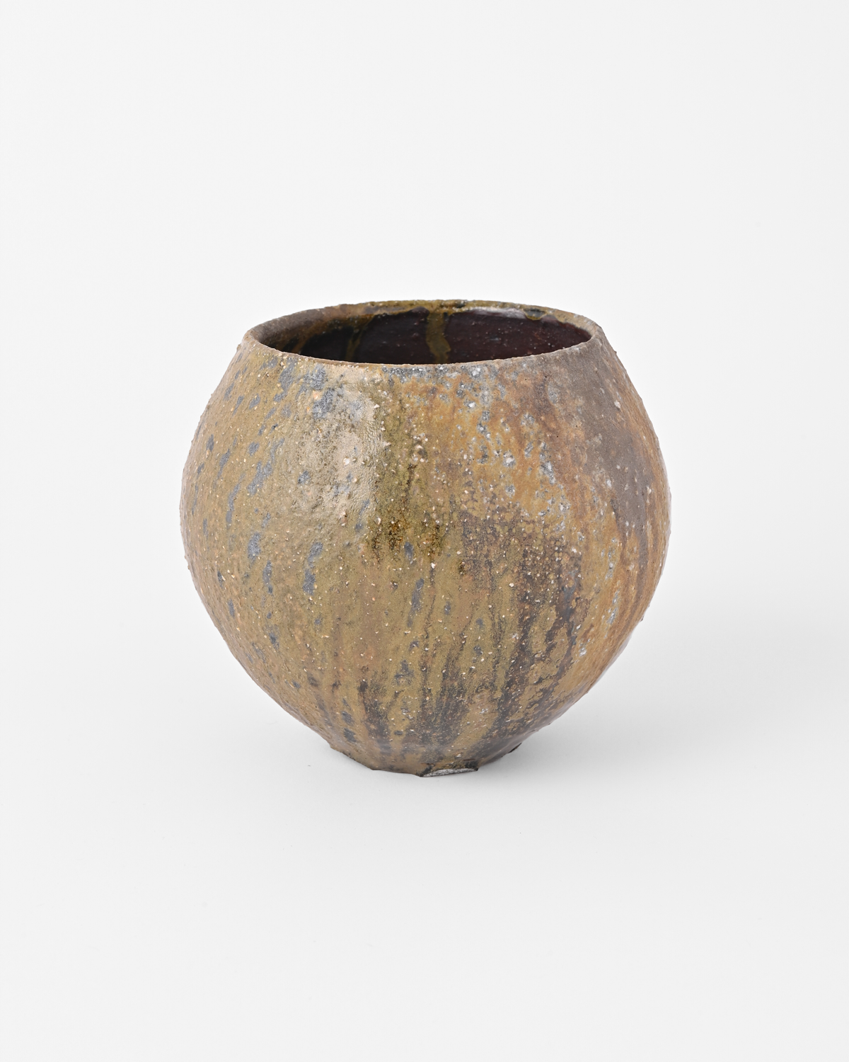 八田亨 / 自然釉植木鉢 C