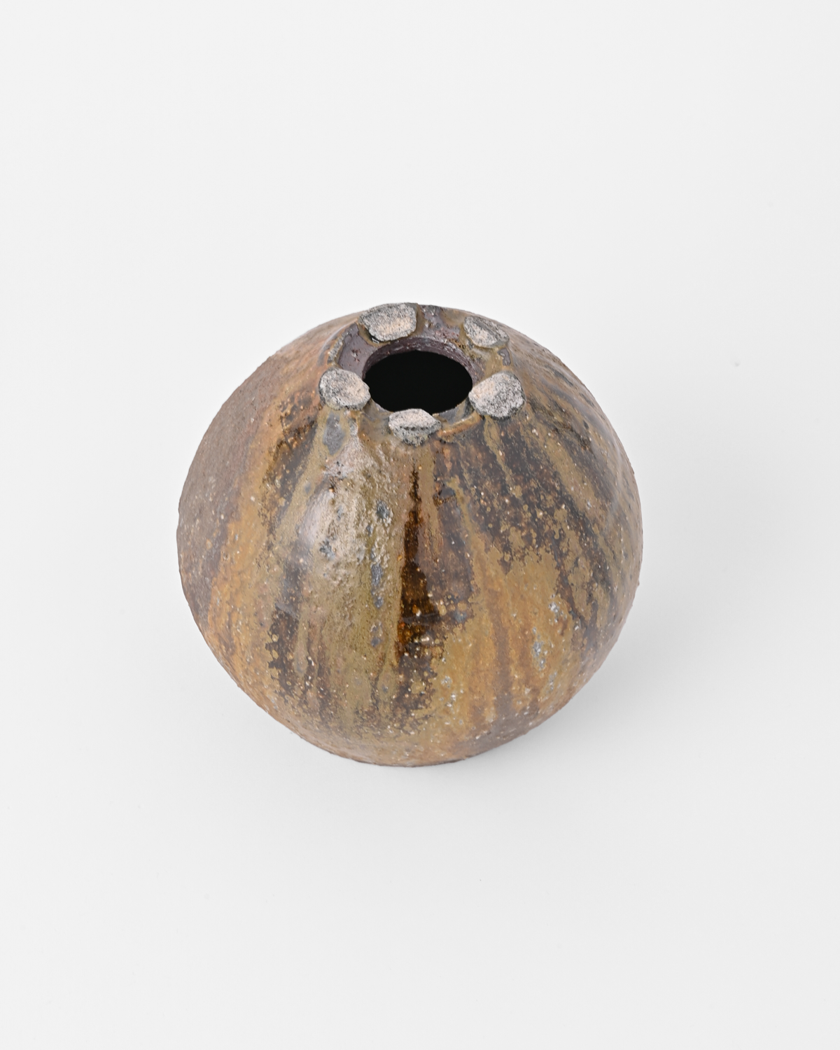 八田亨 / 自然釉植木鉢 C