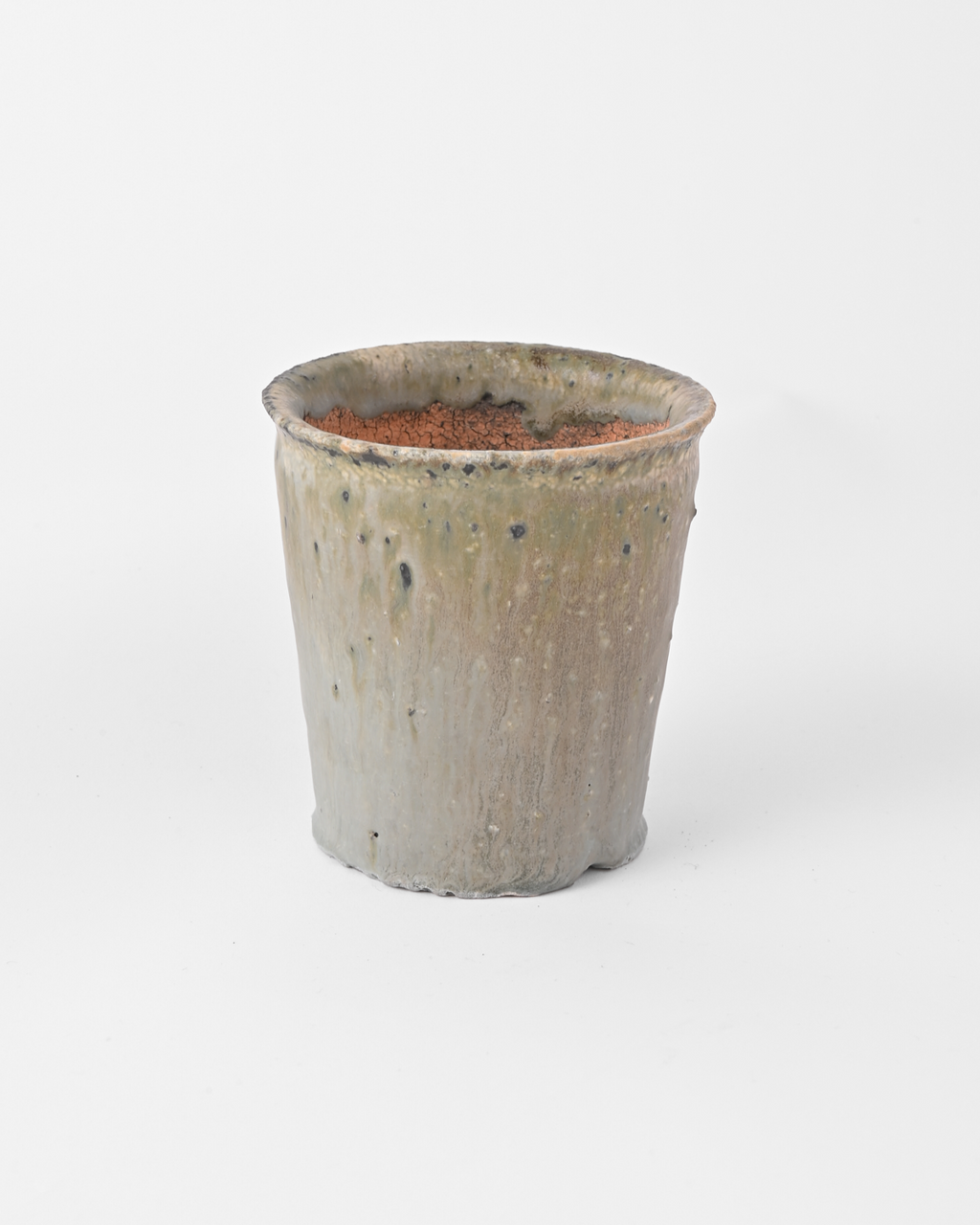 八田亨 / 白掛植木鉢 Small L