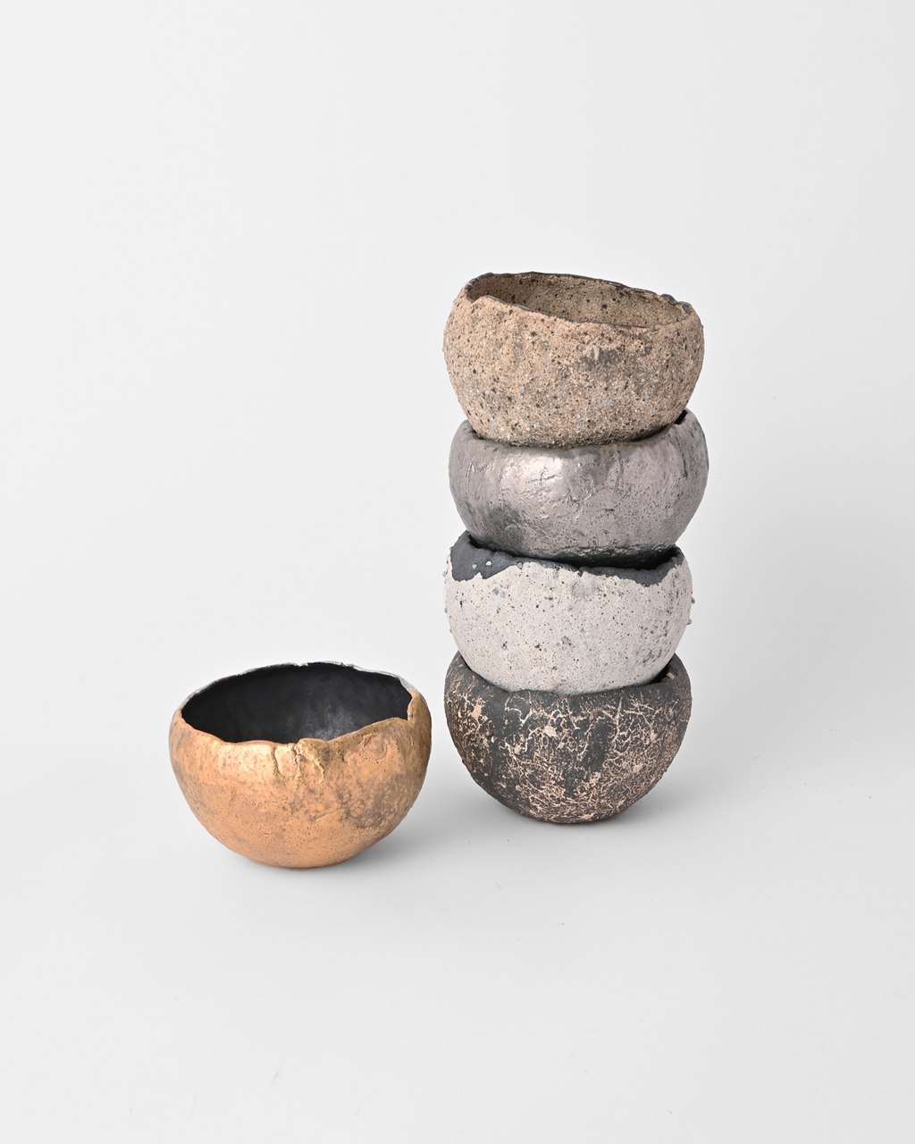 村上躍 / 黒焼締植木鉢