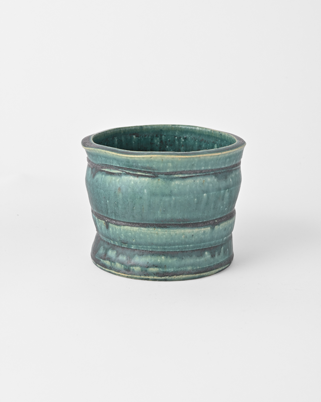 境道一 / 織部釉植木鉢 A