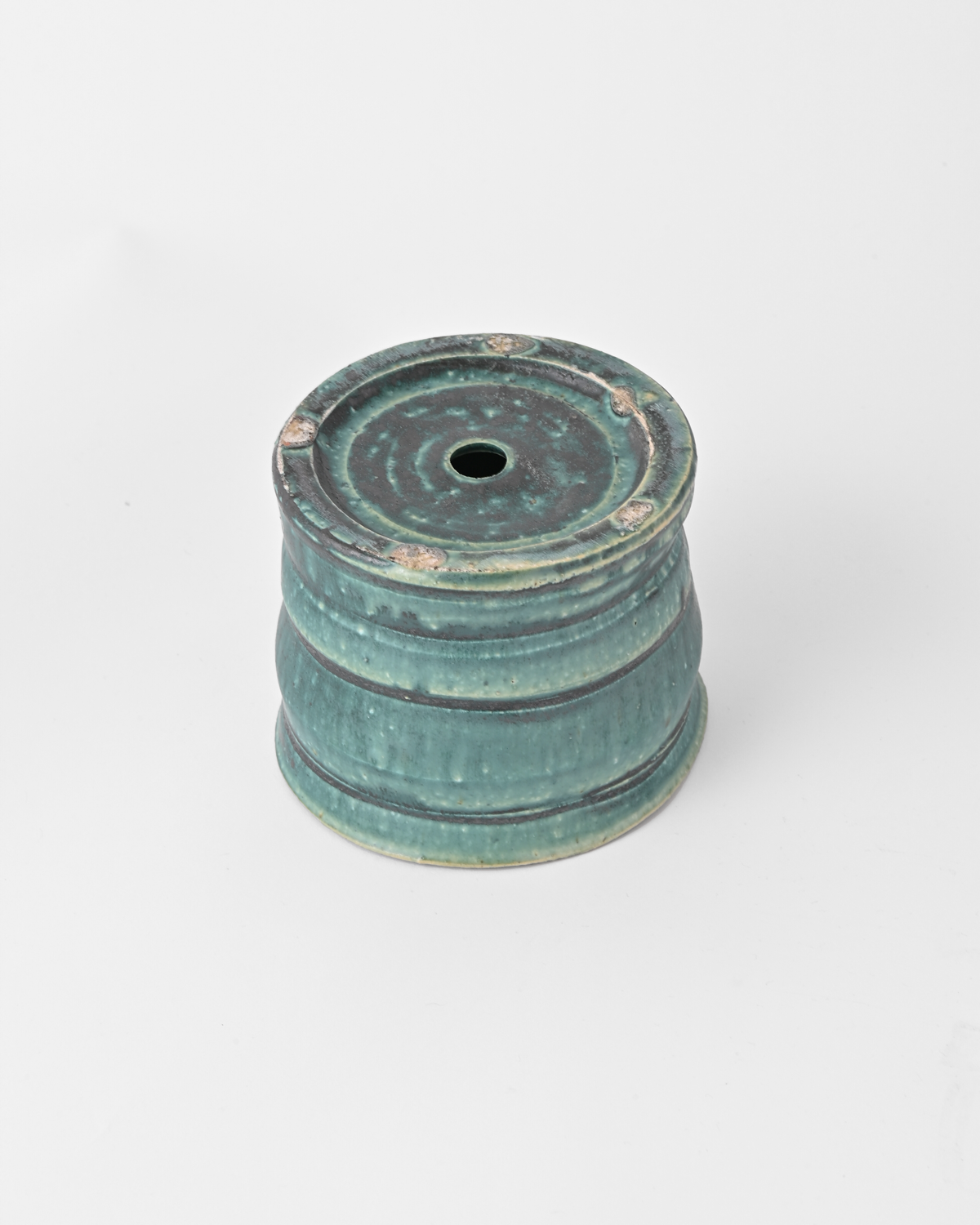 境道一 / 織部釉植木鉢 A