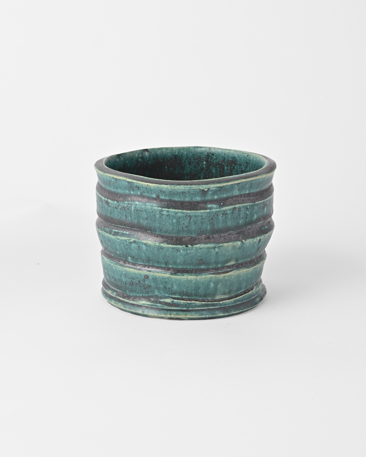 境道一 / 織部釉植木鉢 B