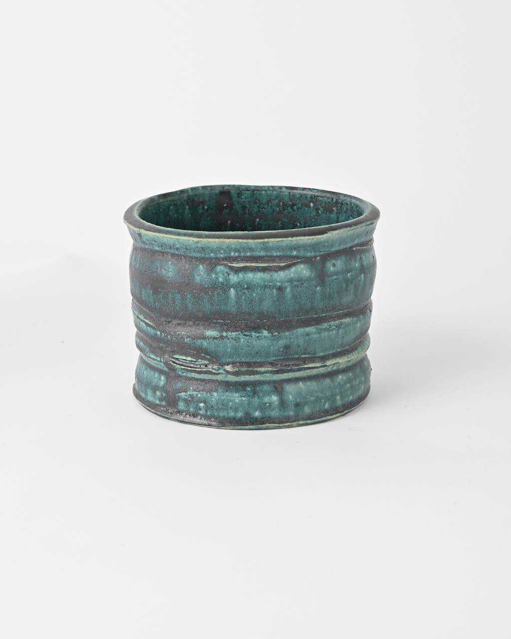 境道一 / 織部釉植木鉢 C