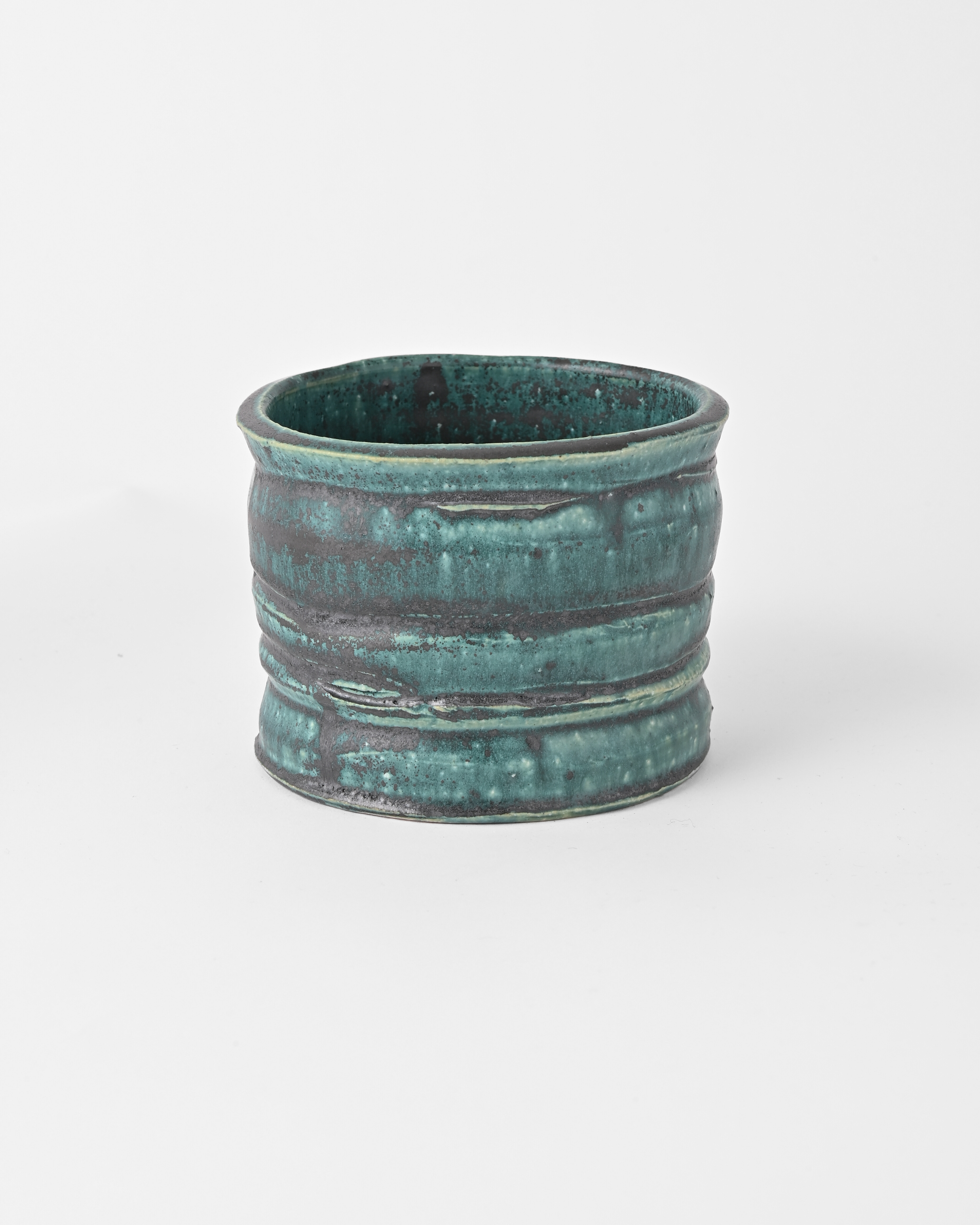 境道一 / 織部釉植木鉢 C