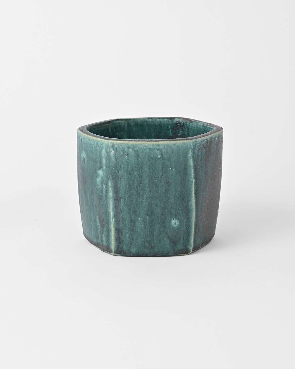 境道一 / 織部釉植木鉢 D
