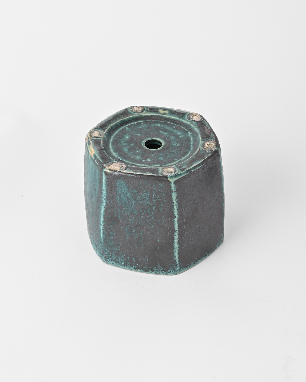 境道一 / 織部釉植木鉢 D