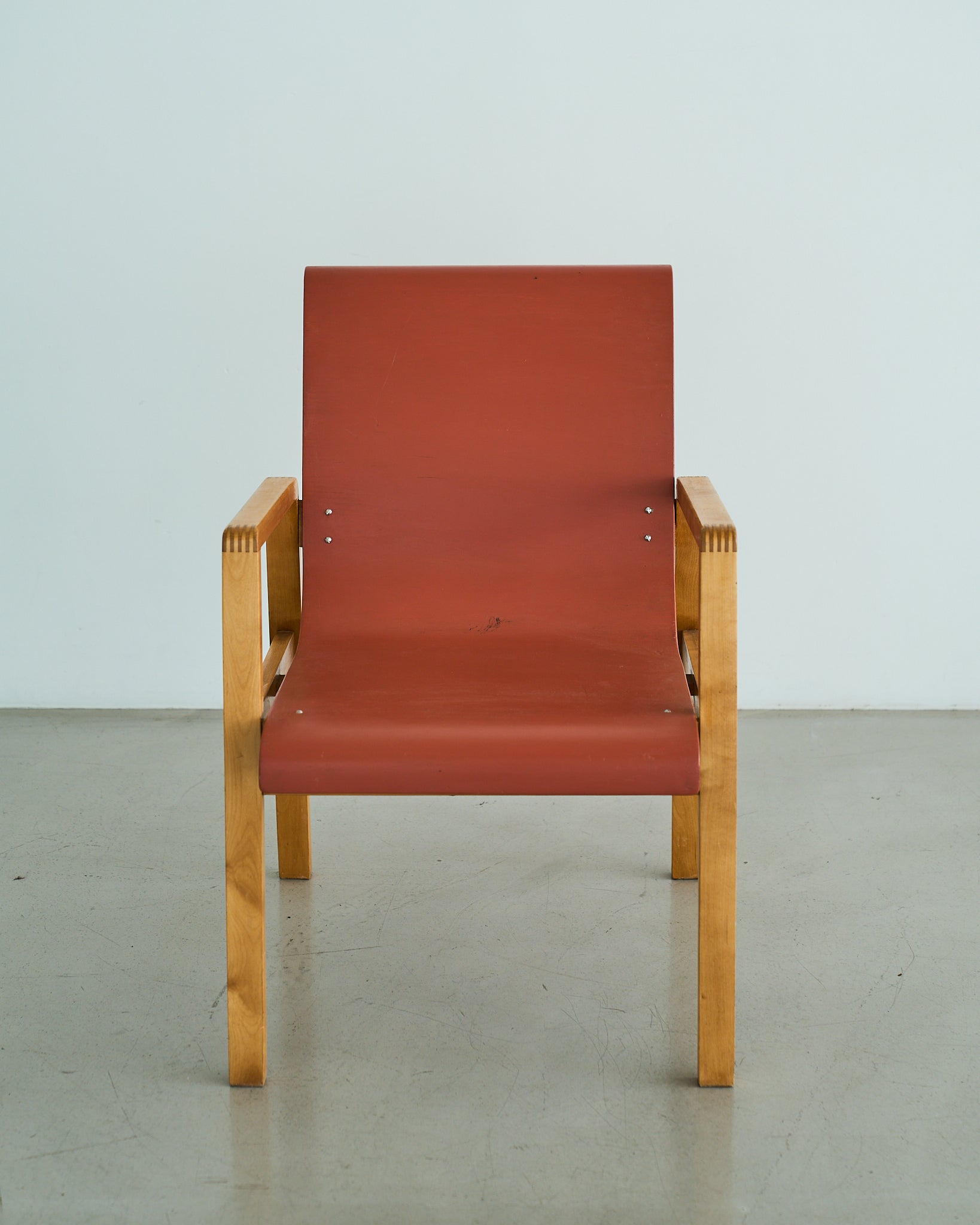 Alvar Aalto / 51 Hallway Arm Chair Red 1930s