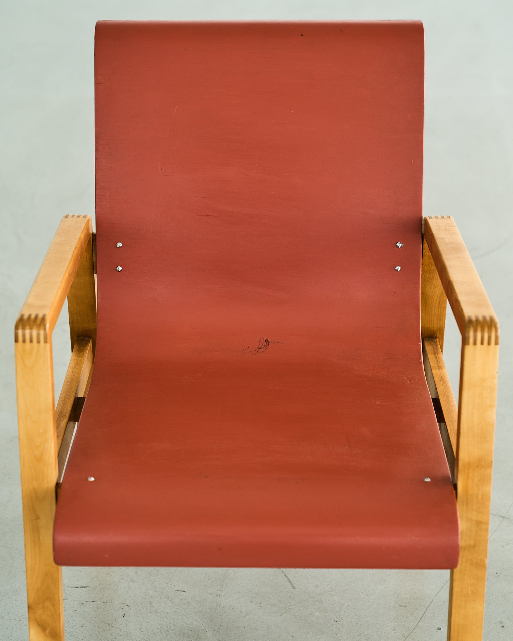 Alvar Aalto / 51 Hallway Arm Chair Red 1930s