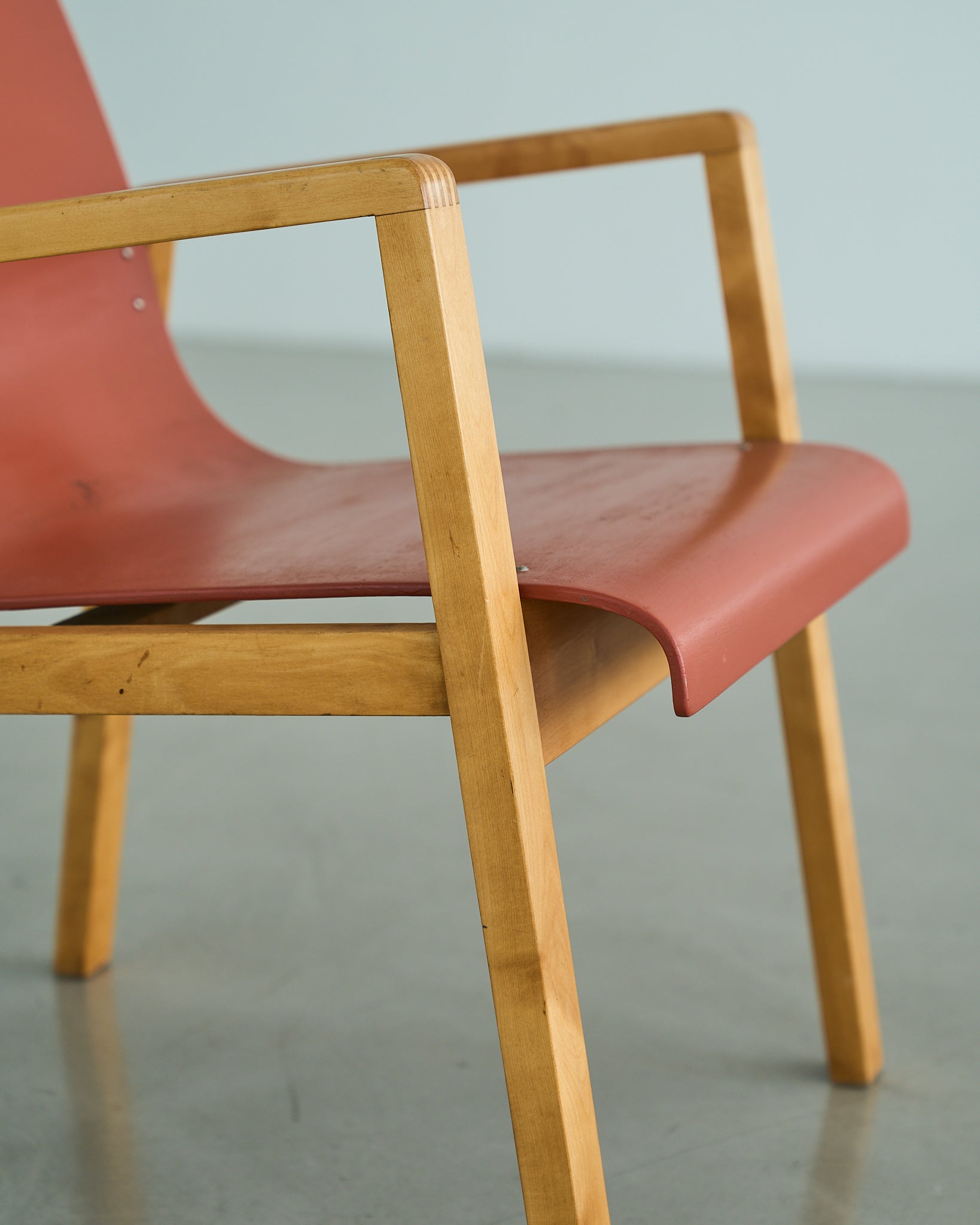 Alvar Aalto / 51 Hallway Arm Chair Red 1930s