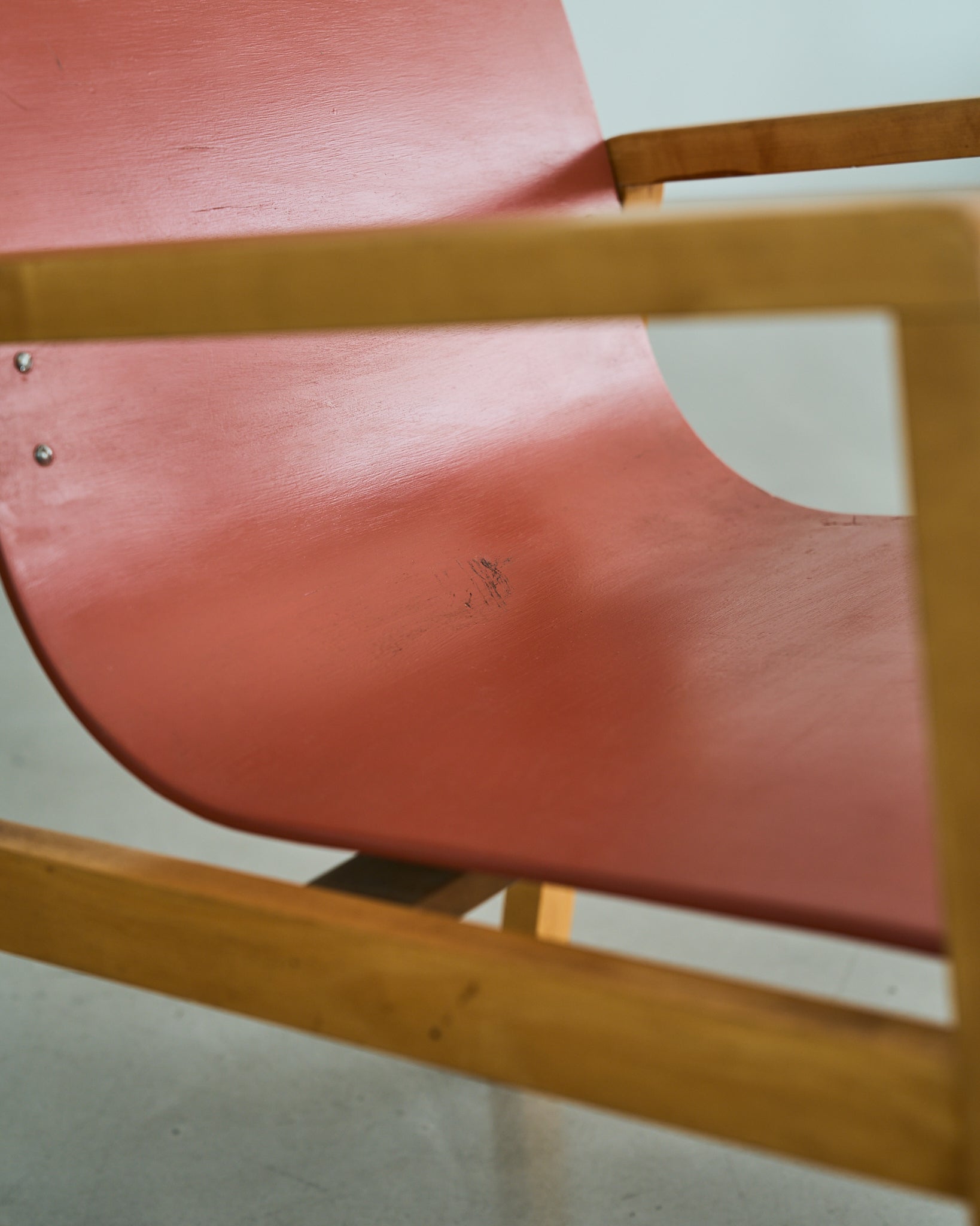 Alvar Aalto / 51 Hallway Arm Chair Red 1930s