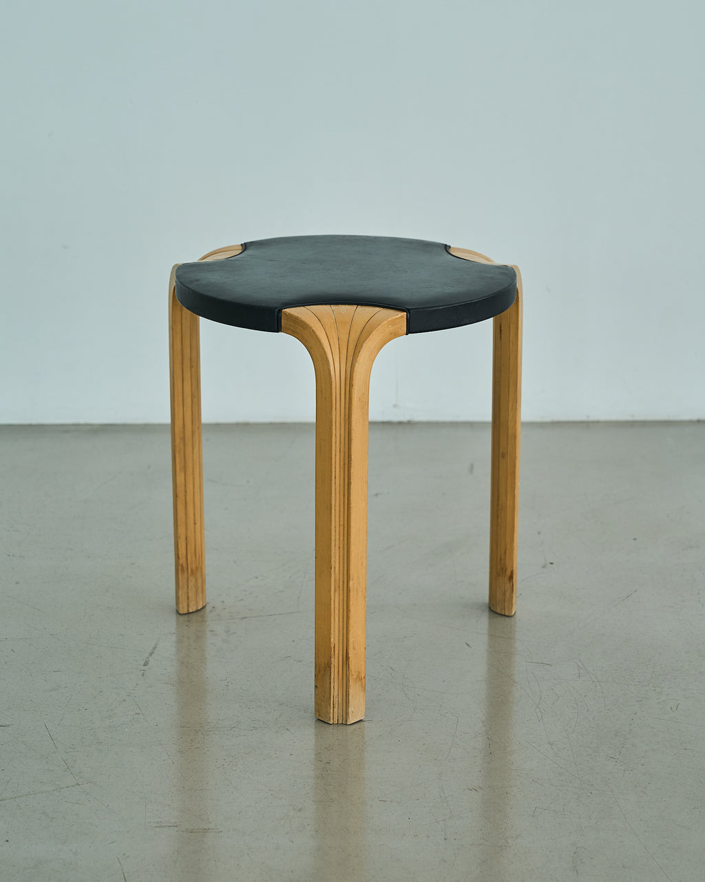 Alvar Aalto / X600 Stool Leather 1960s A