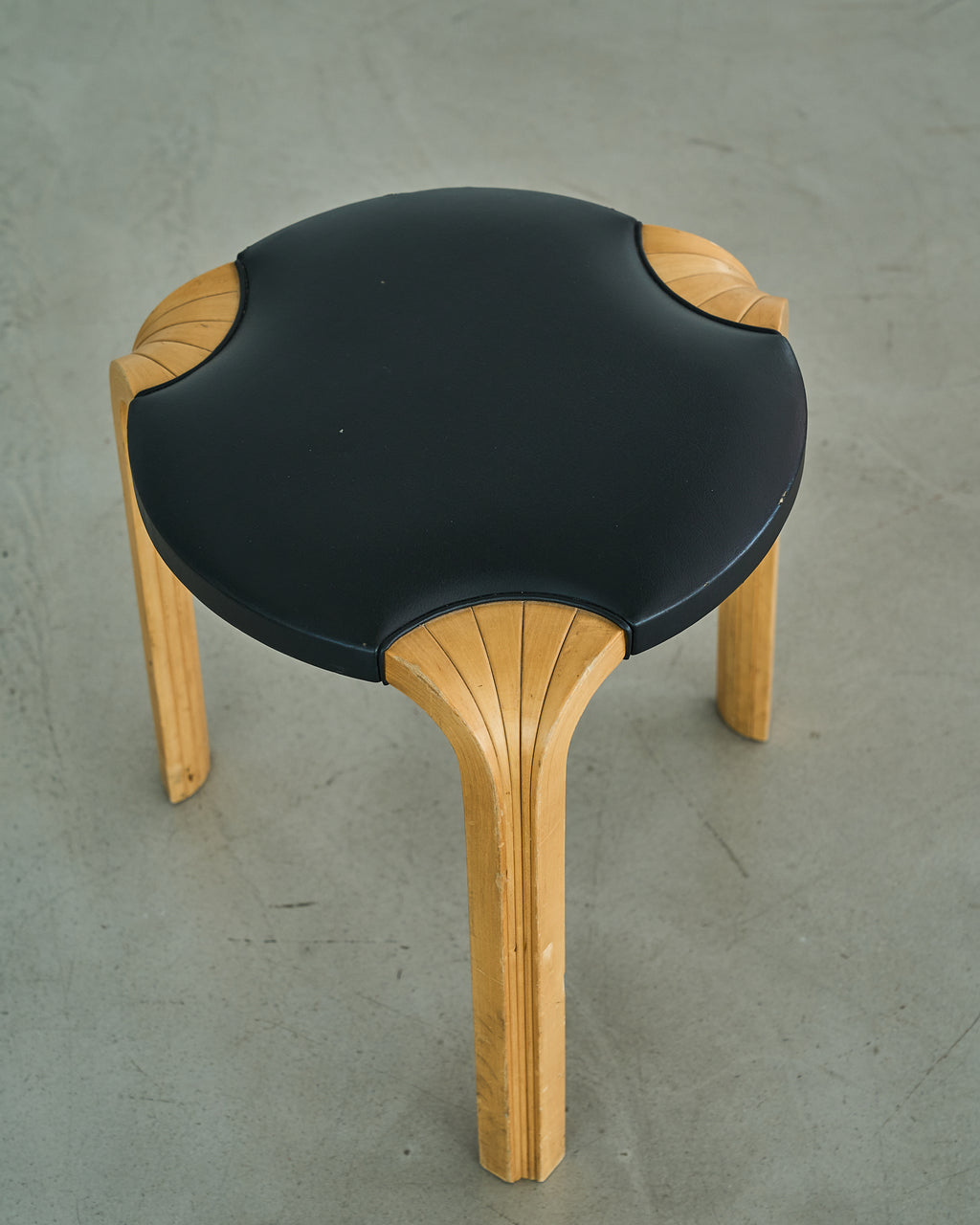 Alvar Aalto / X600 Stool Leather 1960s B