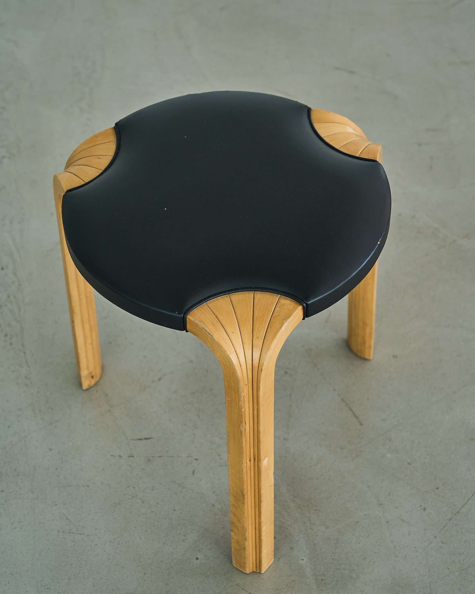 Alvar Aalto / X600 Stool Leather 1960s B