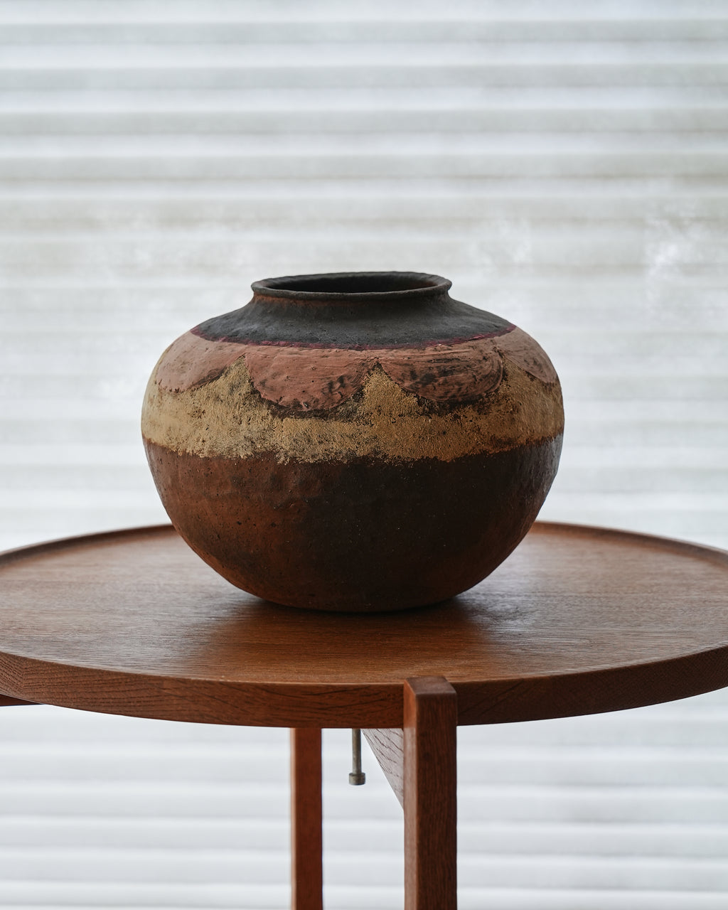 境知子 / 刷毛目花器 壺 C